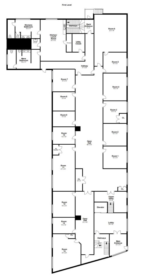 765 Asylum Ave, Hartford, CT en alquiler Plano de la planta- Imagen 1 de 2