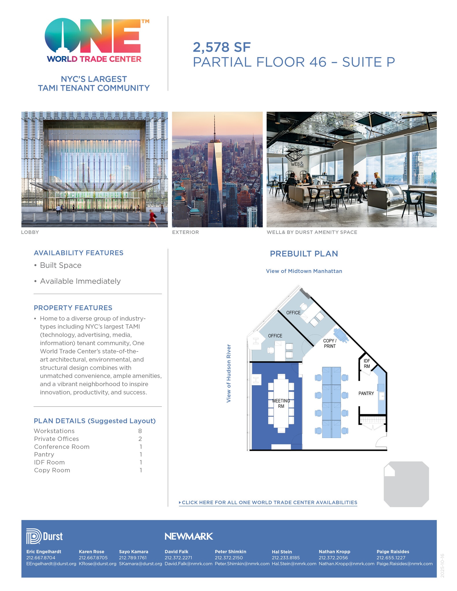 One World Trade Center, New York, NY en alquiler Foto del interior- Imagen 1 de 1