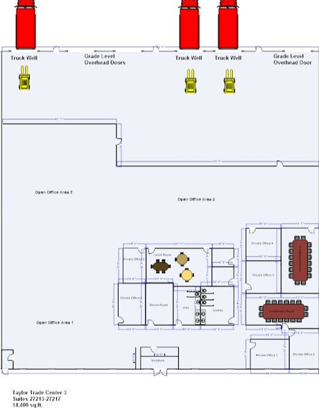 27195-27225 Northline Rd, Taylor, MI en alquiler - Plano de la planta - Imagen 3 de 12