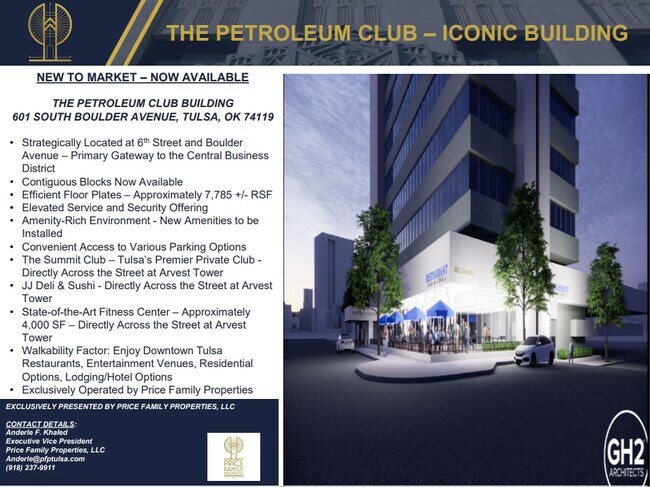 Más detalles de 601 S Boulder Ave, Tulsa, OK - Oficina, local en alquiler