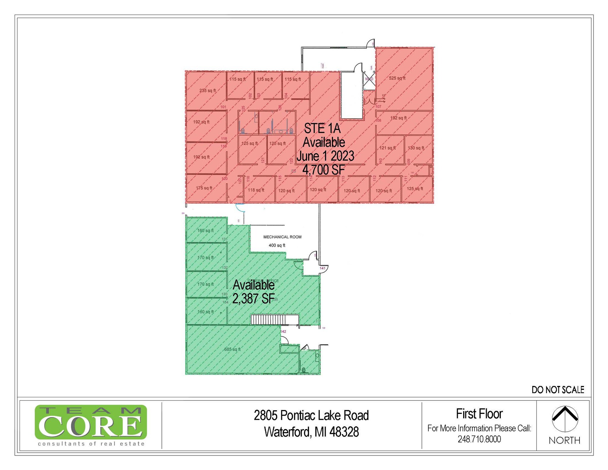 2805 Pontiac Lake Rd, Waterford, MI en venta Plano de la planta- Imagen 1 de 1