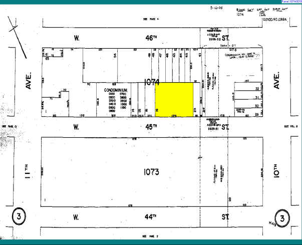 517-525 W 45th St, New York, NY en alquiler - Plano de solar - Imagen 3 de 7