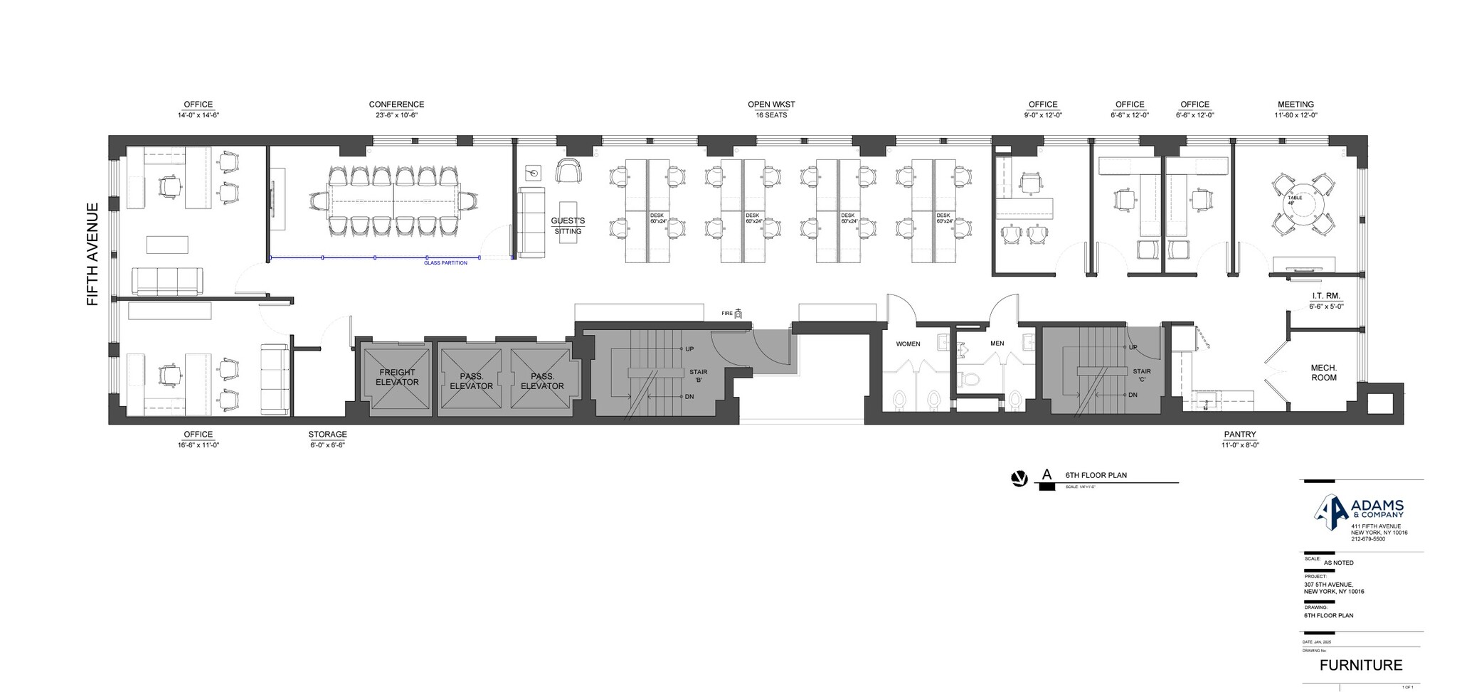 307 Fifth Ave, New York, NY en alquiler Plano de la planta- Imagen 1 de 7