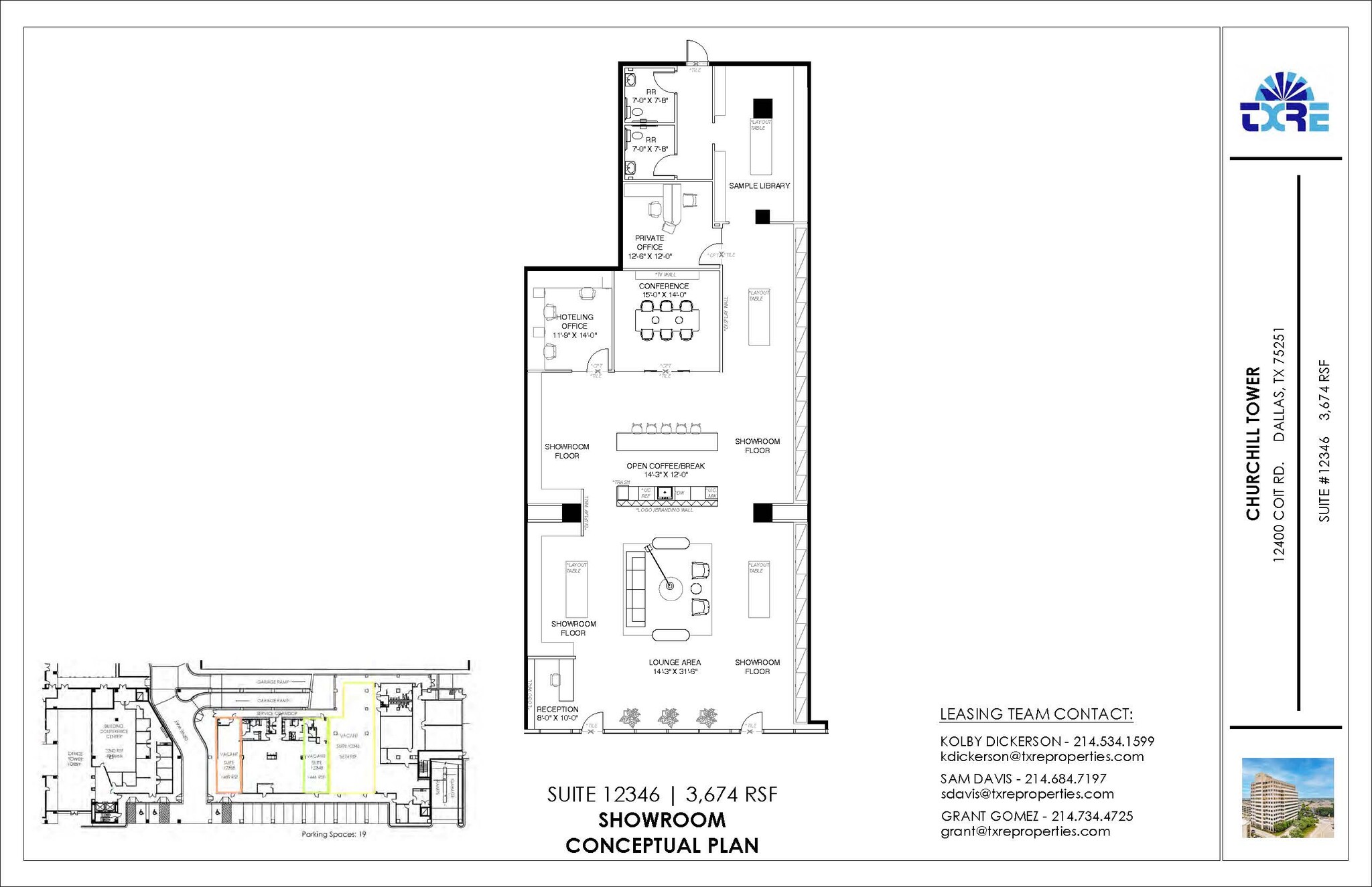 12400 Coit Rd, Dallas, TX en alquiler Plano de la planta- Imagen 1 de 1