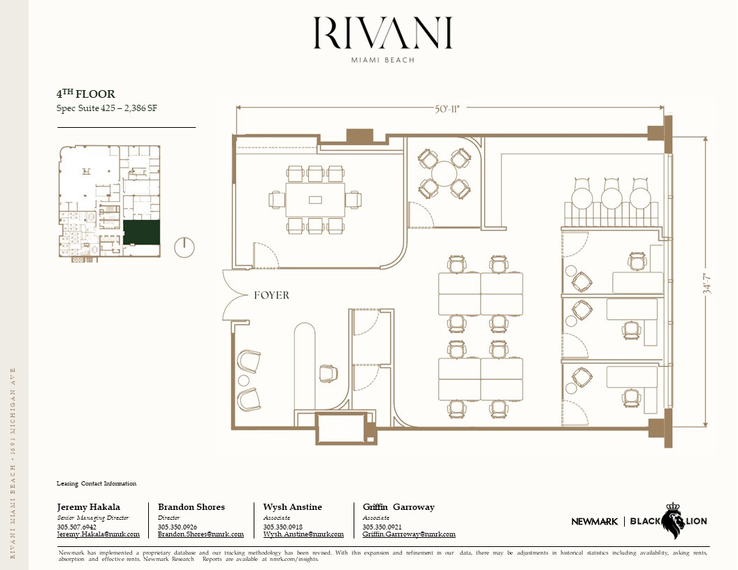 1691 Michigan Ave, Miami Beach, FL en alquiler Plano de la planta- Imagen 1 de 1