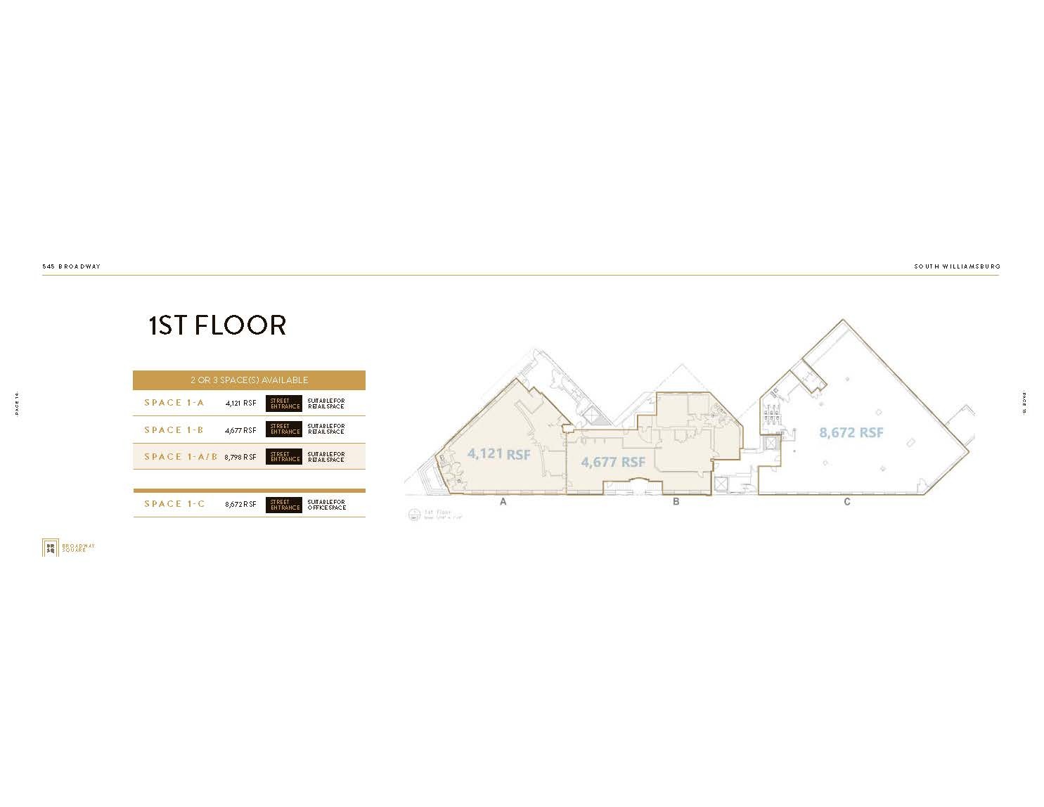 545 Broadway, Brooklyn, NY en alquiler Plano de la planta- Imagen 1 de 1