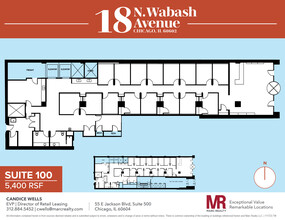 18 N Wabash Ave, Chicago, IL en alquiler Plano de la planta- Imagen 1 de 11