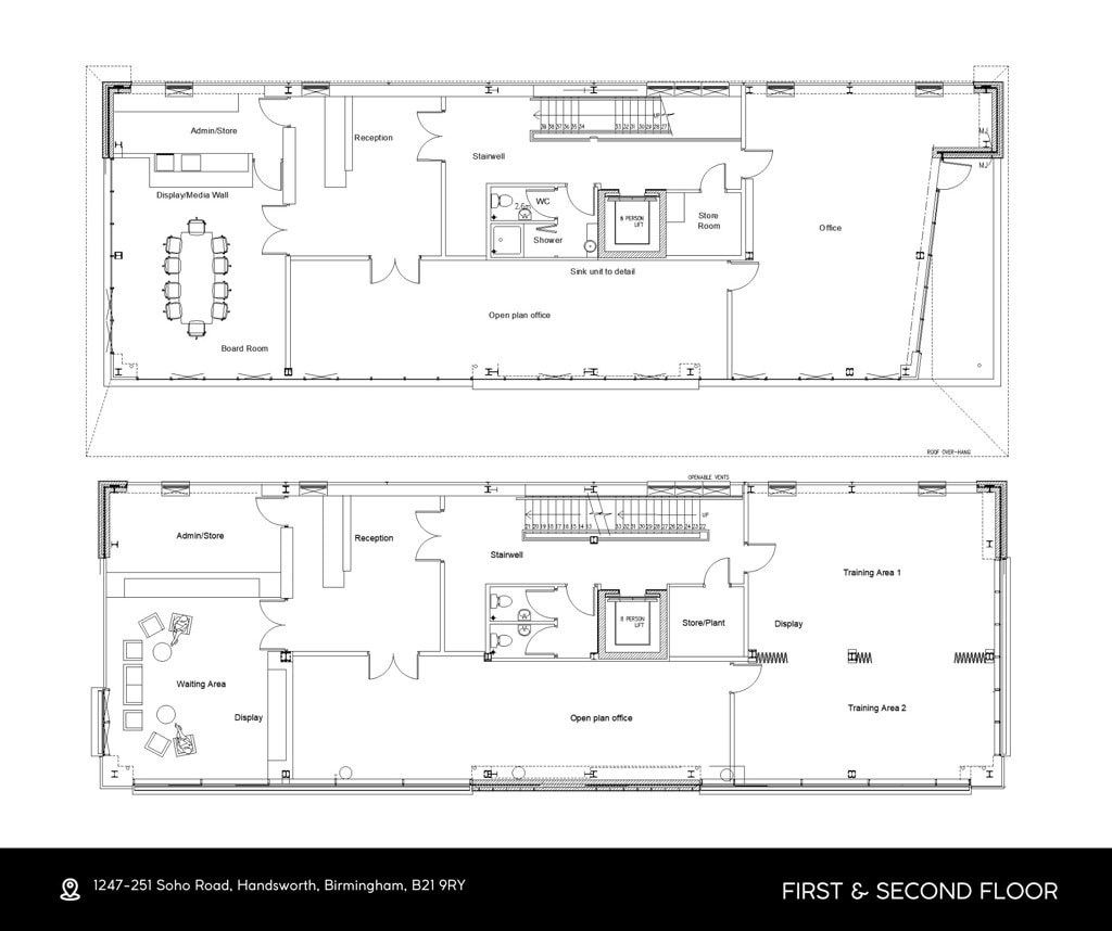 247-251 Soho Rd, Birmingham en alquiler Plano de la planta- Imagen 1 de 8