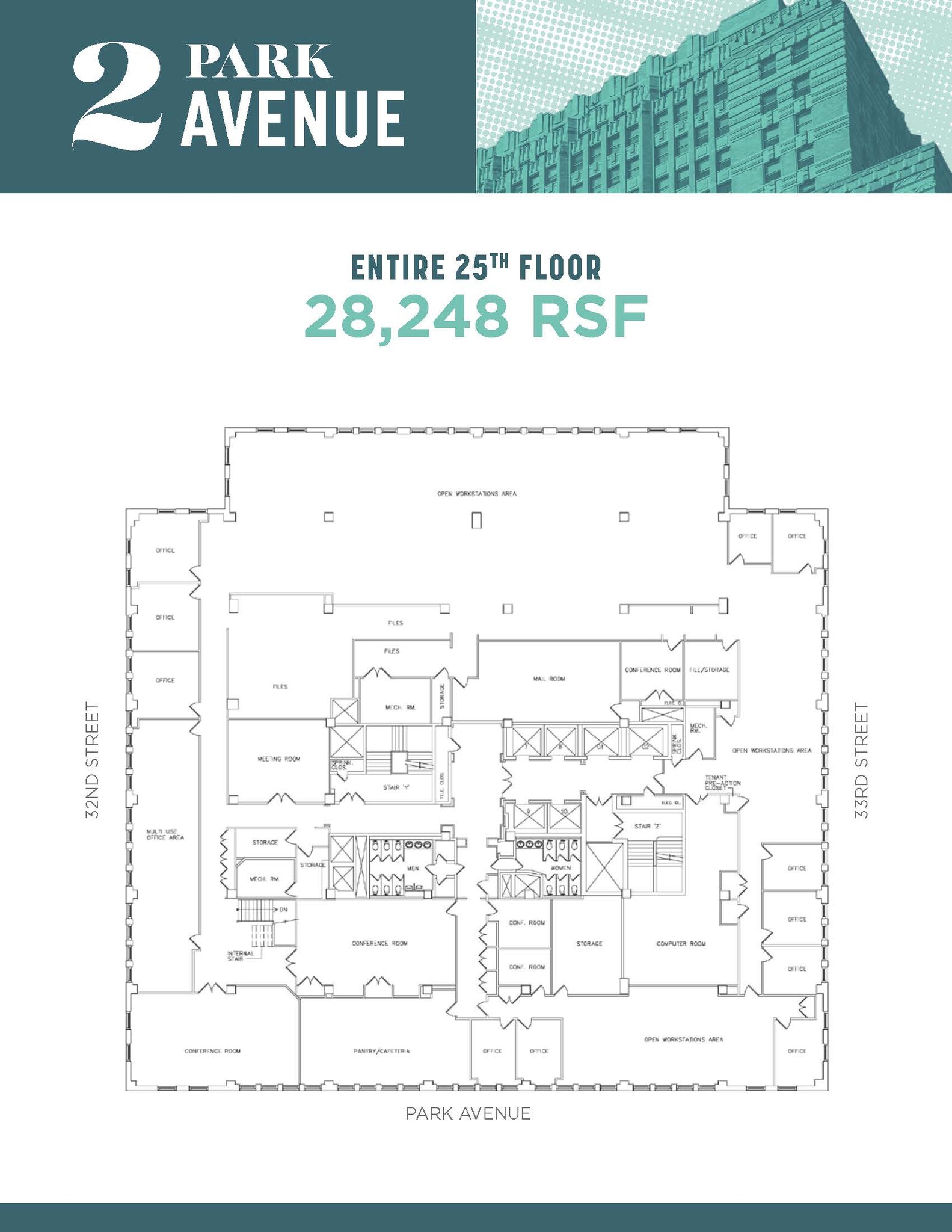 2 Park Avenue, New York, NY en alquiler Plano de la planta- Imagen 1 de 6