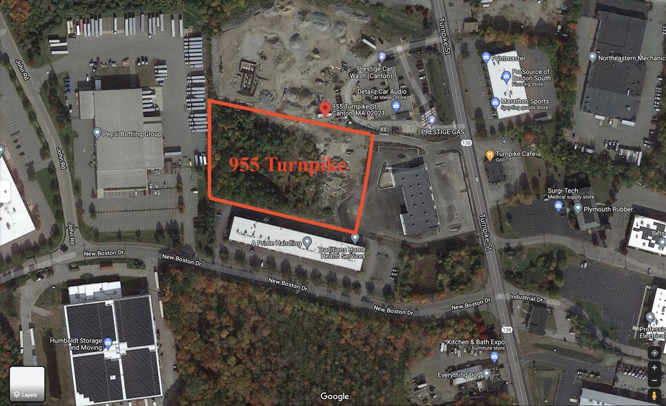 955 Turnpike St, Canton, MA en alquiler - Vista aérea - Imagen 2 de 3