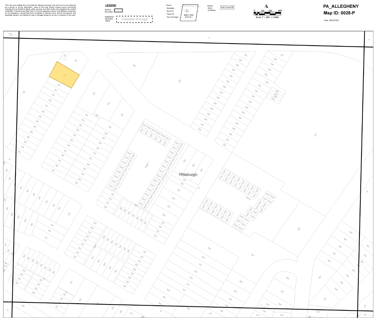 3229 Joe Hammer Sq, Pittsburgh, PA en venta Plano de solar- Imagen 1 de 2