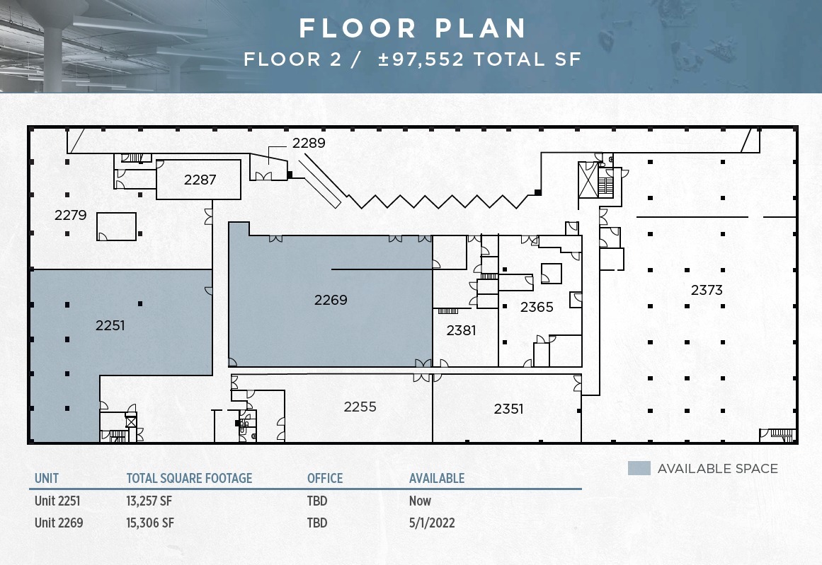 2201 Poplar St, Oakland, CA en alquiler Plano de la planta- Imagen 1 de 1