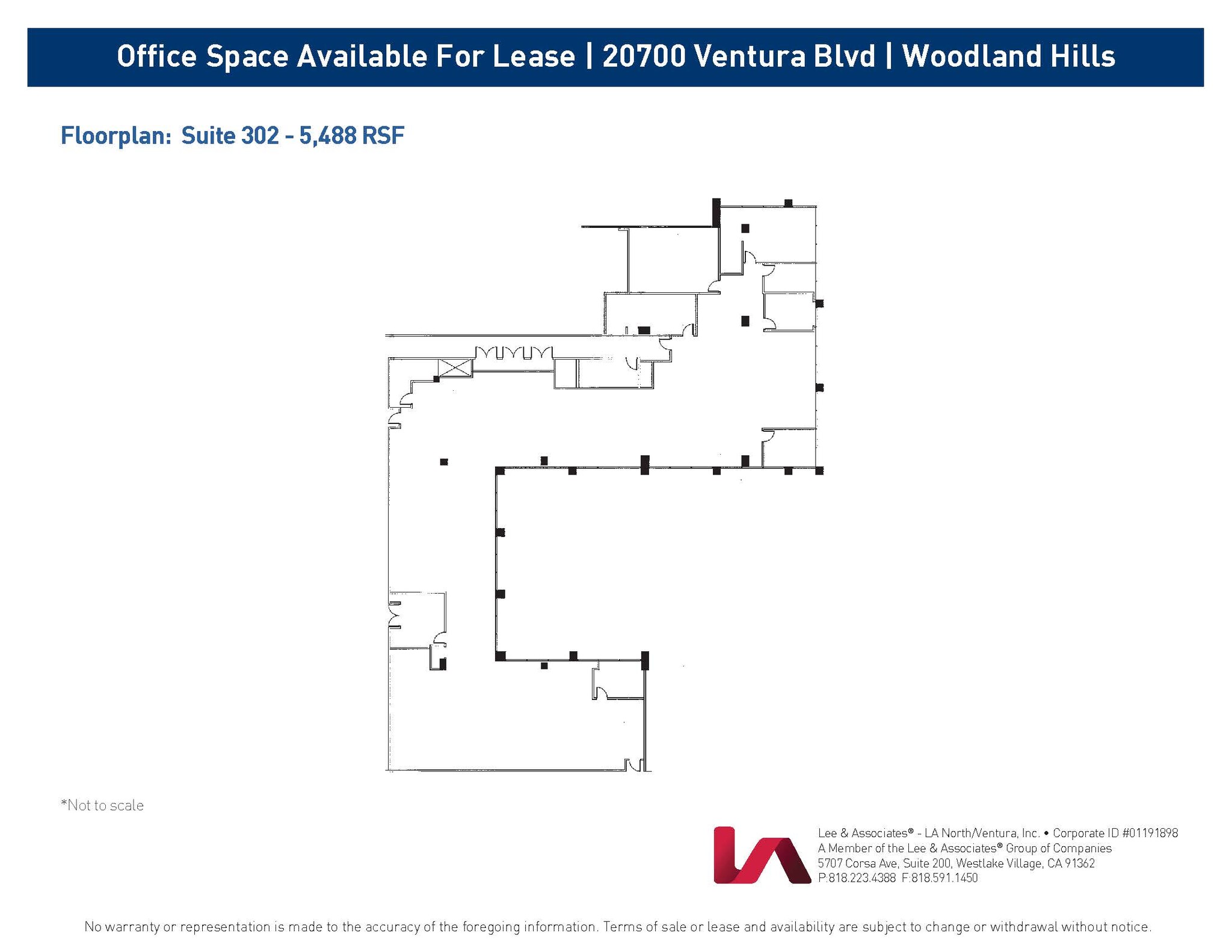 20700 Ventura Blvd, Woodland Hills, CA en alquiler Plano de la planta- Imagen 1 de 1