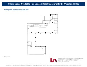 20700 Ventura Blvd, Woodland Hills, CA en alquiler Plano de la planta- Imagen 1 de 1