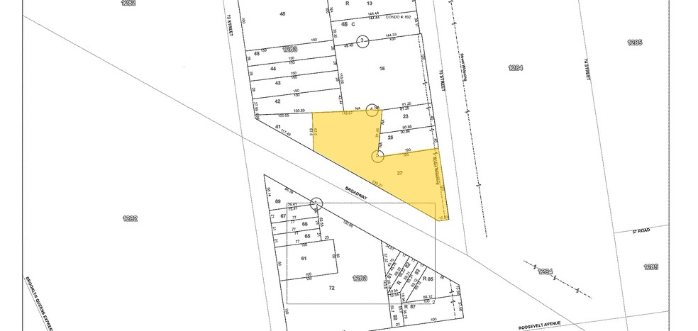 7235 Broadway, Jackson Heights, NY en alquiler - Plano de solar - Imagen 2 de 2