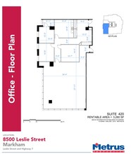 8500 Leslie St, Markham, ON en alquiler Plano de la planta- Imagen 2 de 2