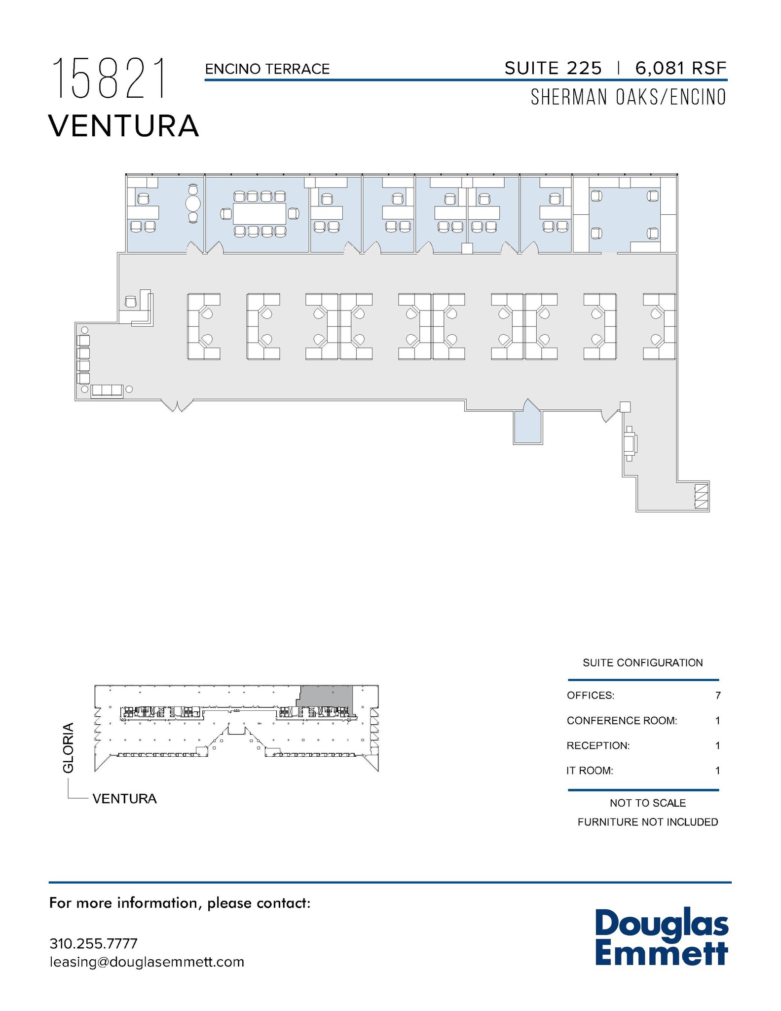 15821 Ventura Blvd, Encino, CA en alquiler Plano de la planta- Imagen 1 de 1