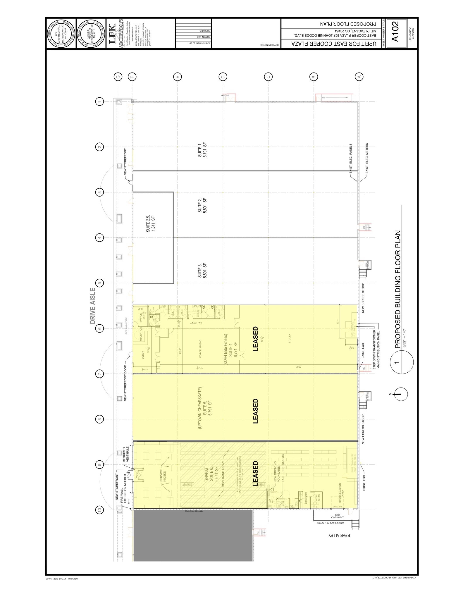 603 Johnnie Dodds Blvd, Mount Pleasant, SC en alquiler Plano del sitio- Imagen 1 de 2