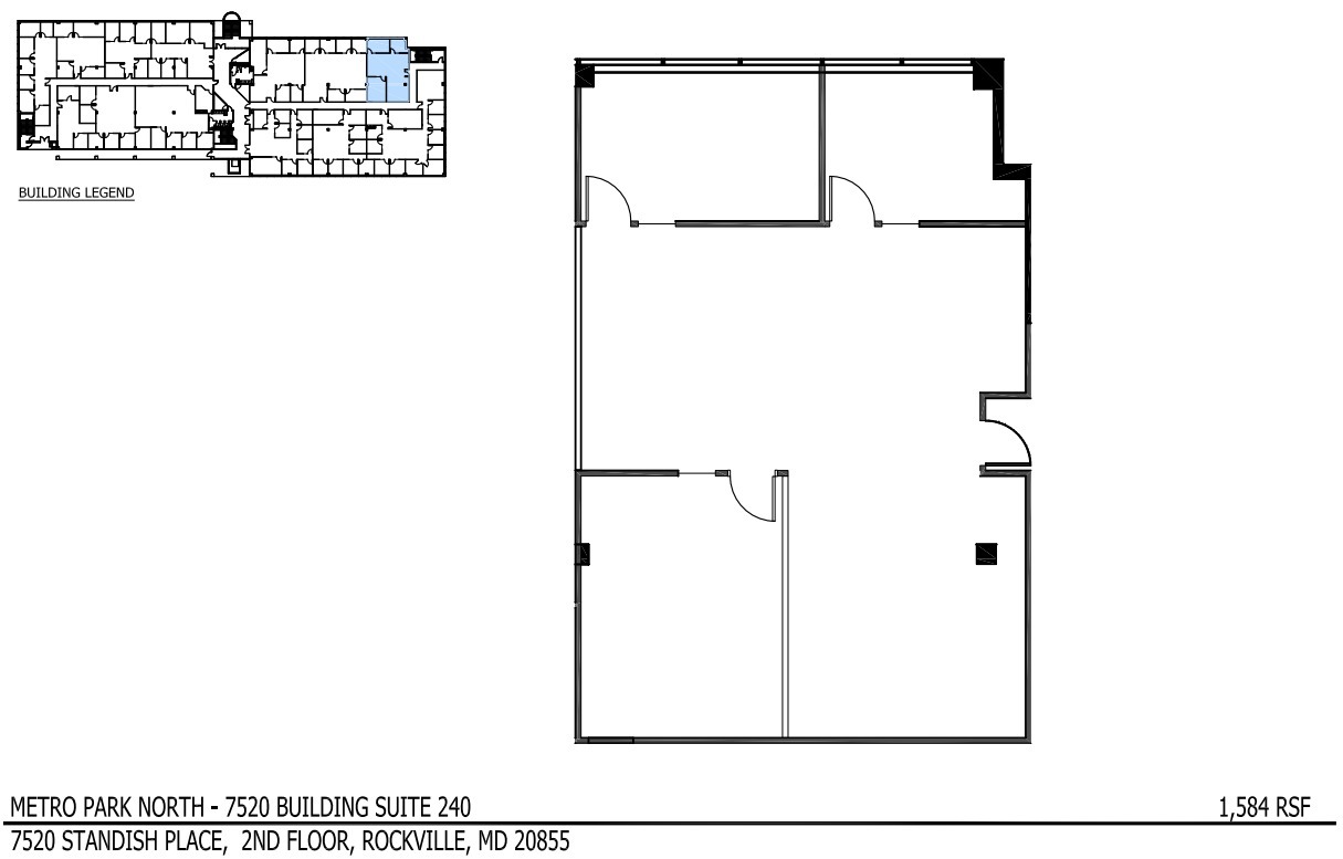 7529 Standish Pl, Rockville, MD en alquiler Plano de la planta- Imagen 1 de 1