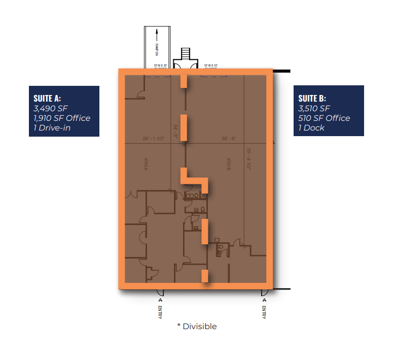 4790-4860 Interstate Dr, Cincinnati, OH en alquiler Plano de la planta- Imagen 1 de 1