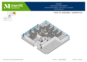 215 Schilling Cir, Hunt Valley, MD en alquiler Plano de la planta- Imagen 2 de 2