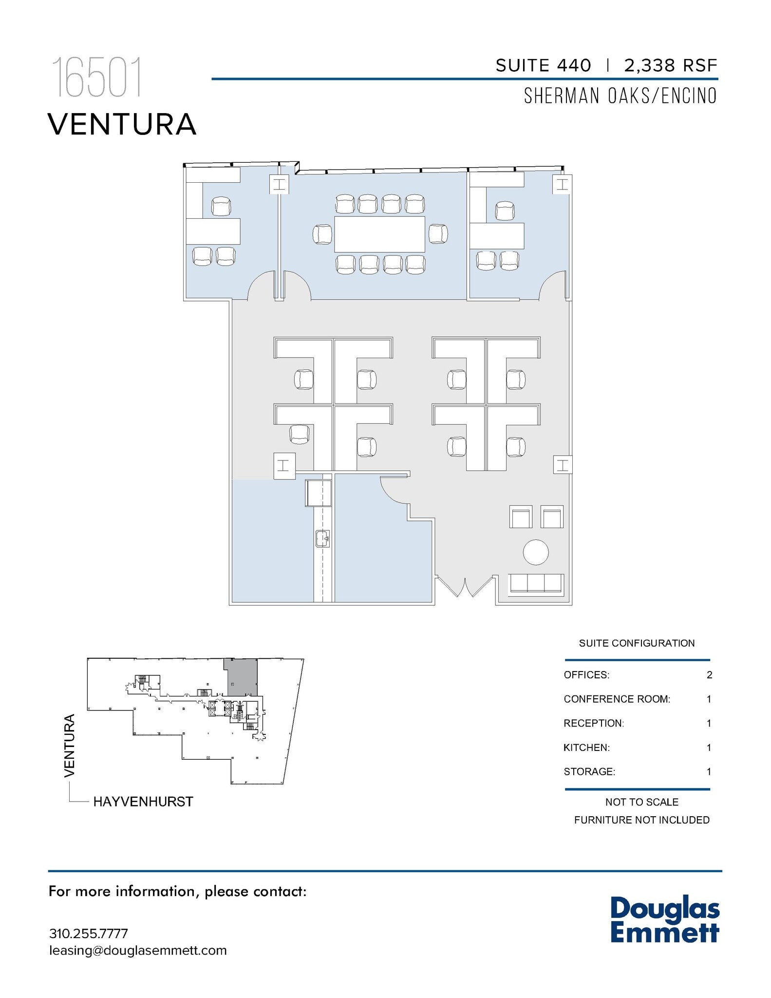 16501 Ventura Blvd, Encino, CA en alquiler Plano de la planta- Imagen 1 de 1