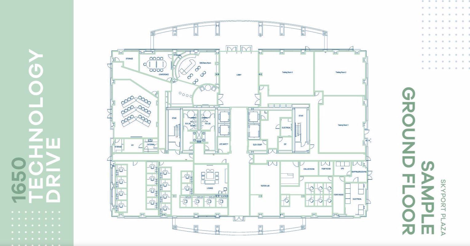 1700 Technology Dr, San Jose, CA en alquiler Plano de la planta- Imagen 1 de 1