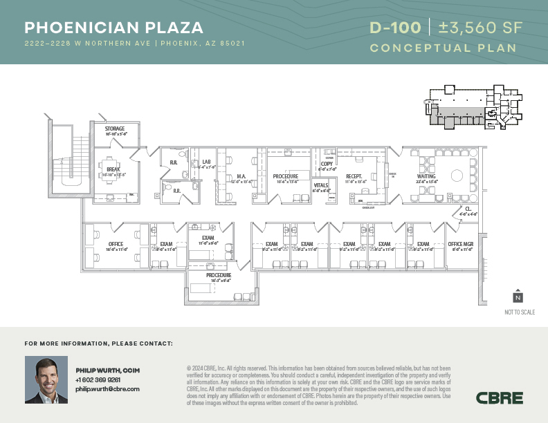 2222-2228 W Northern Ave, Phoenix, AZ en alquiler Plano de la planta- Imagen 1 de 1