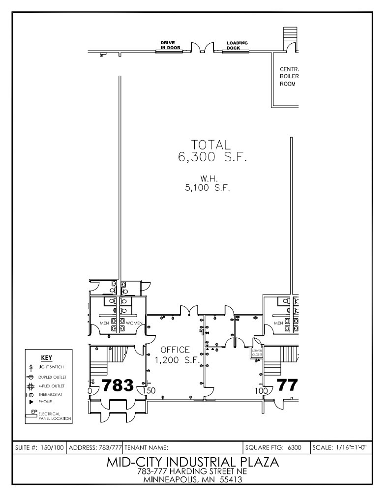 771-783 NE Harding St, Minneapolis, MN en alquiler Plano de la planta- Imagen 1 de 1