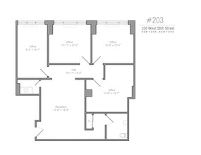 315 W 57th St, New York, NY en alquiler Plano del sitio- Imagen 1 de 2