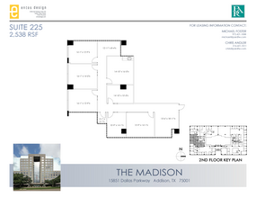 15851 Dallas Pkwy, Addison, TX en alquiler Plano de la planta- Imagen 1 de 2