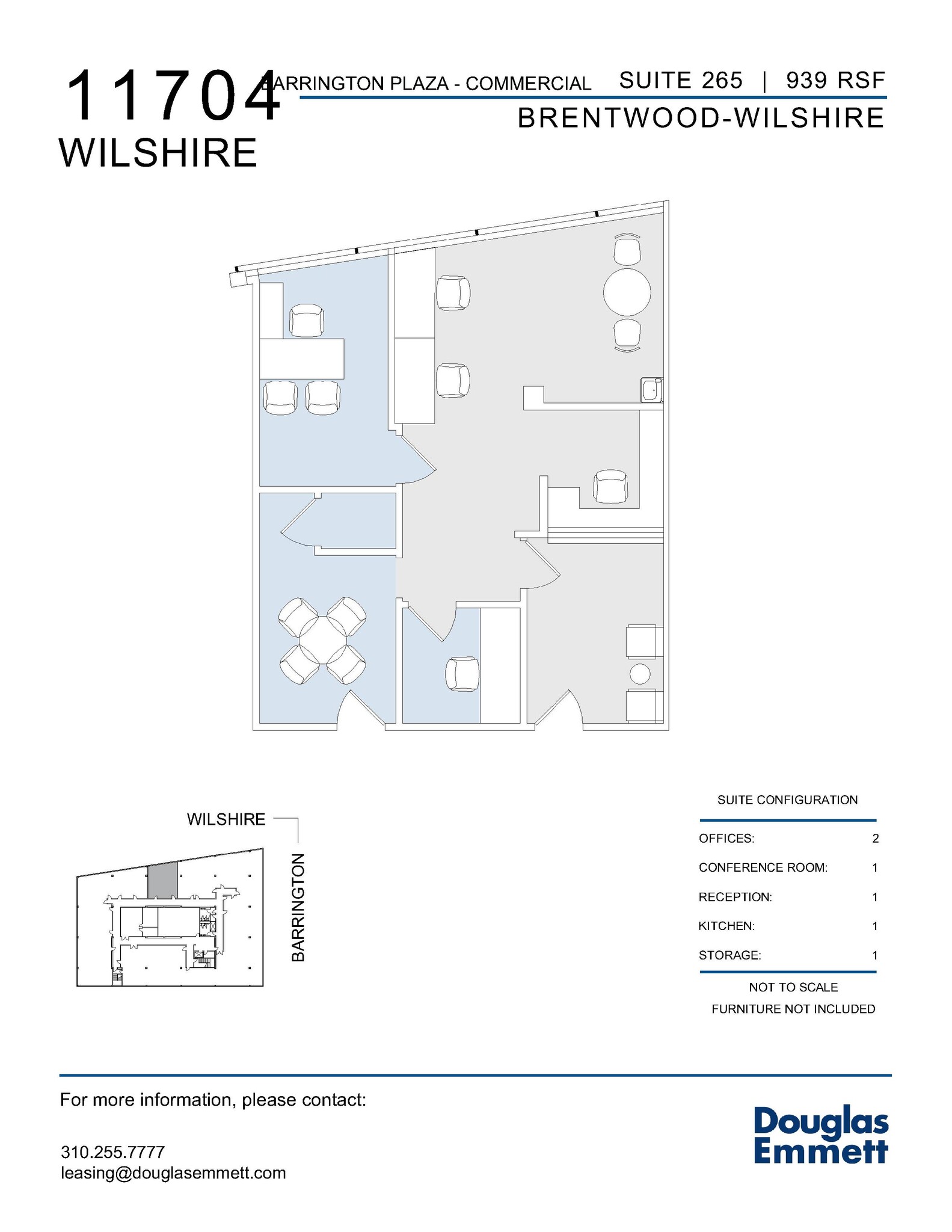 11704 Wilshire Blvd, Los Angeles, CA en alquiler Plano de la planta- Imagen 1 de 1