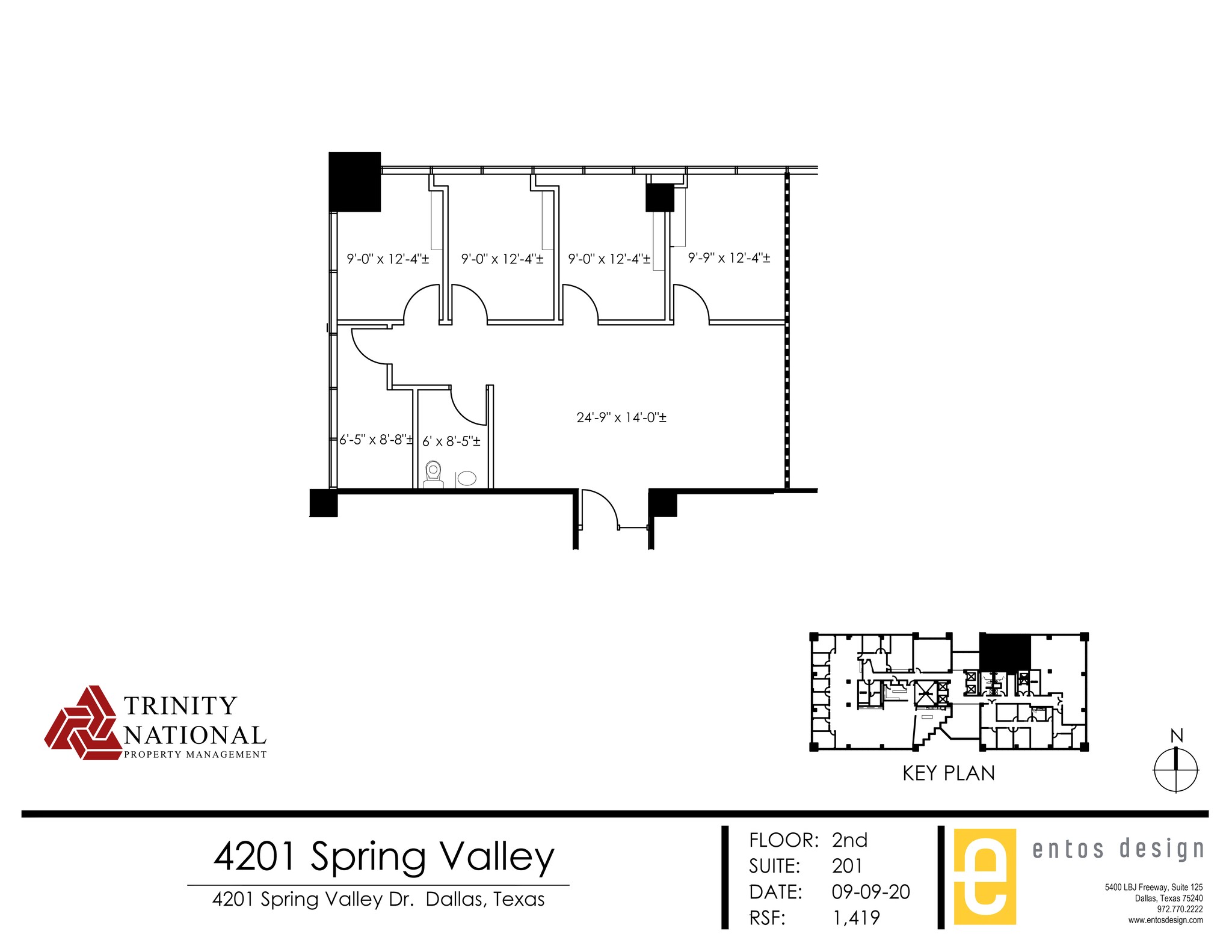 4201 Spring Valley Rd, Dallas, TX en alquiler Plano del sitio- Imagen 1 de 1