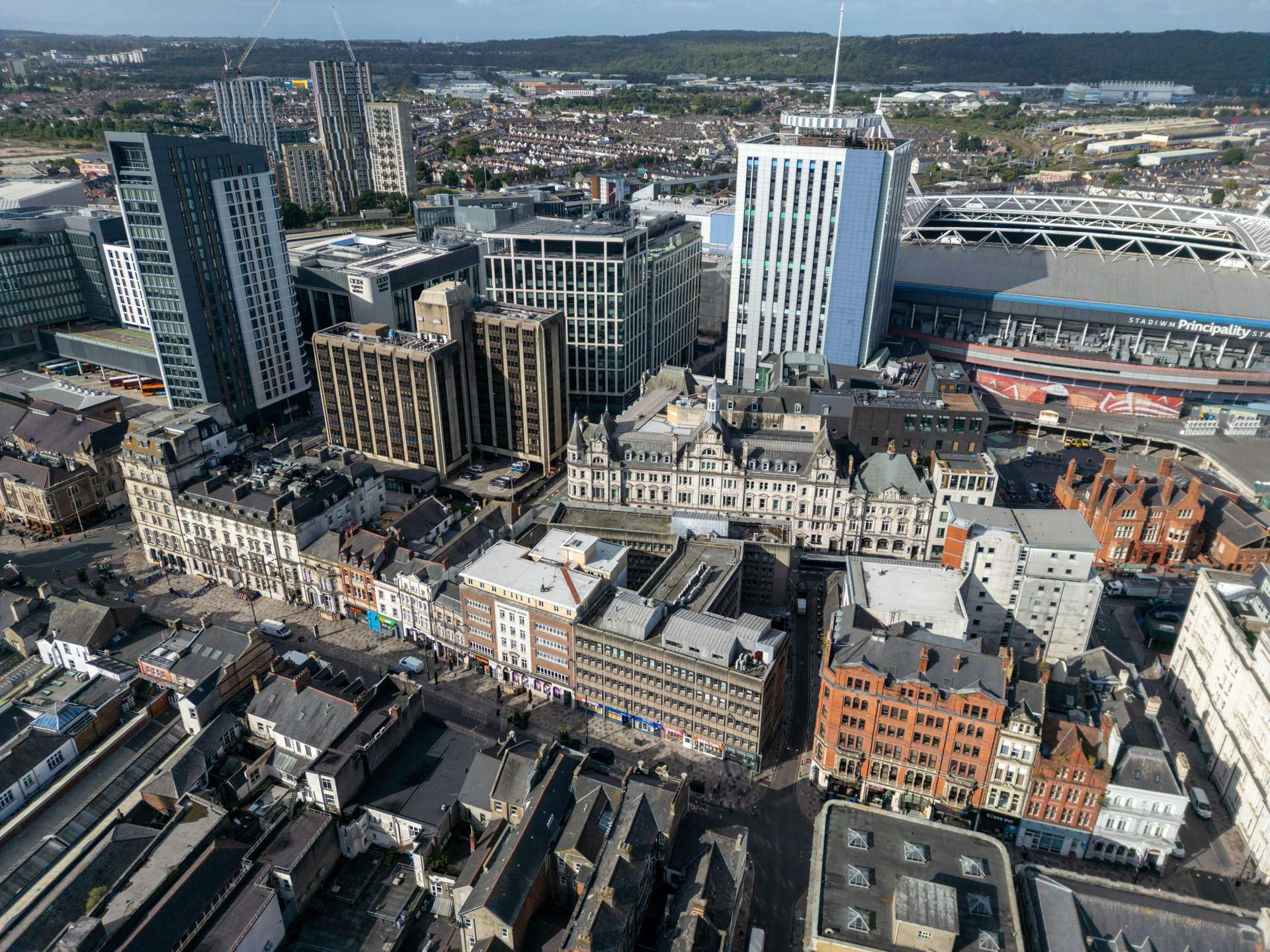 101 St. Mary St, Cardiff en alquiler Vista aérea- Imagen 1 de 3