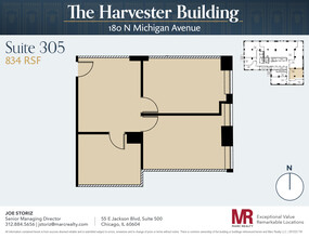 180 N Michigan Ave, Chicago, IL en alquiler Plano de la planta- Imagen 1 de 5