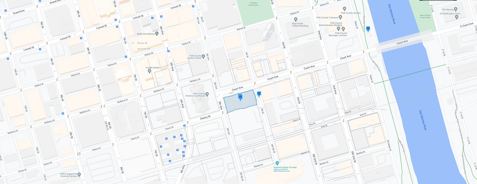 420 Court Ave, Des Moines, IA en alquiler - Plano de solar - Imagen 2 de 2