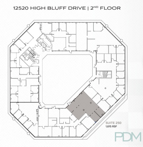 12520 High Bluff Dr, San Diego, CA en alquiler Plano de la planta- Imagen 1 de 1