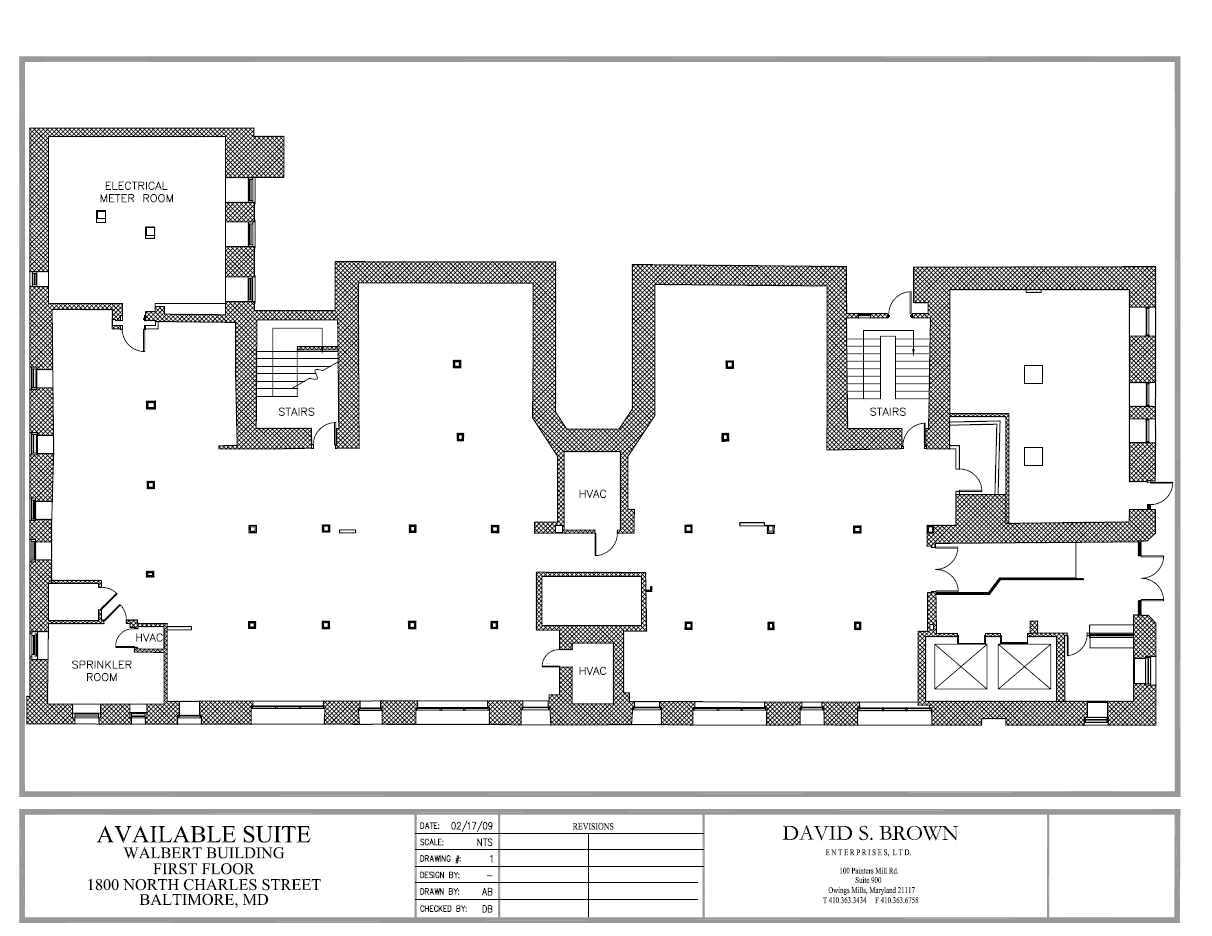 1800 N Charles St, Baltimore, MD en alquiler Plano de la planta- Imagen 1 de 1