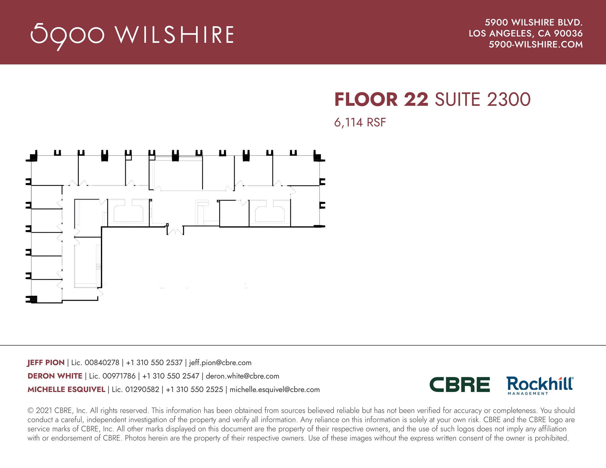 5900 Wilshire Blvd, Los Angeles, CA en alquiler Plano del sitio- Imagen 1 de 1