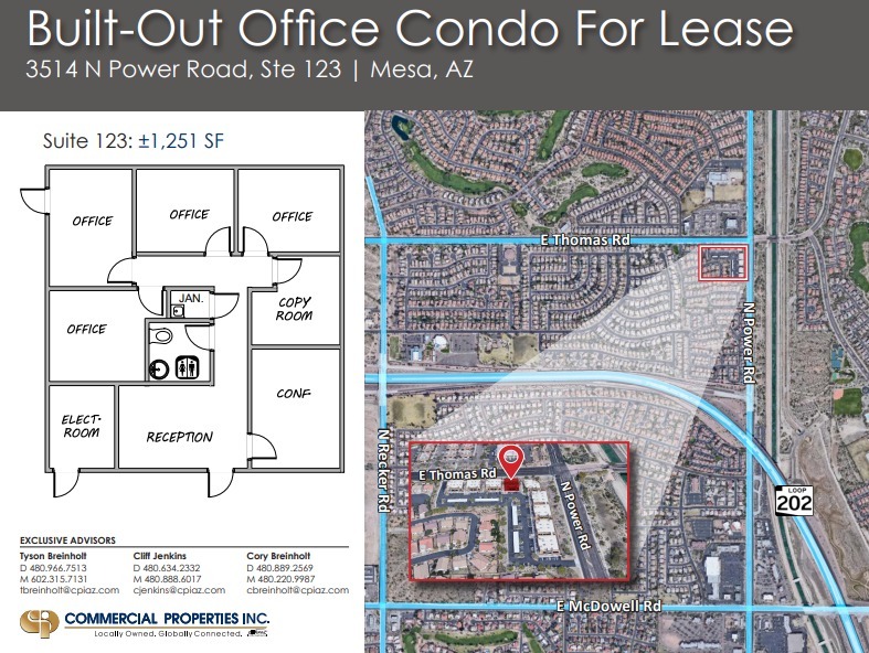 3514 N Power Rd, Mesa, AZ en alquiler Plano de la planta- Imagen 1 de 1