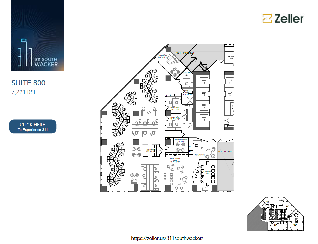 311 S Wacker Dr, Chicago, IL en alquiler Plano de la planta- Imagen 1 de 1