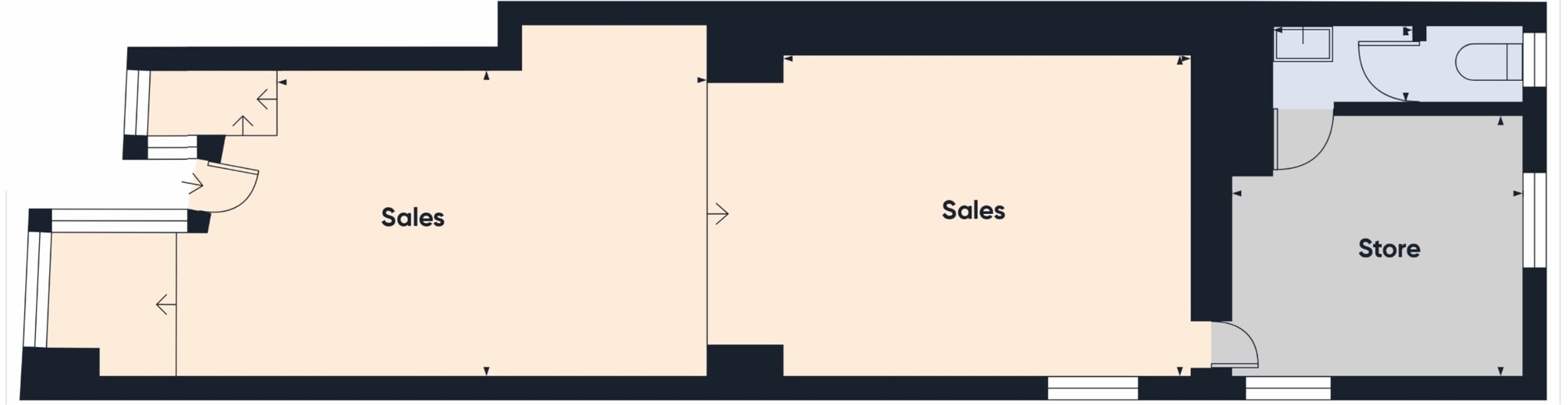 76 King St, Castle Douglas en alquiler Plano de la planta- Imagen 1 de 4