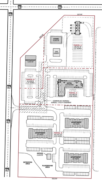 ND Highway 37 & ND Highway 23, Parshall, ND en venta - Plano del sitio - Imagen 3 de 3