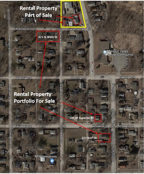 501 N 1st St, Missouri Valley, IA en venta - Vista aérea - Imagen 3 de 20