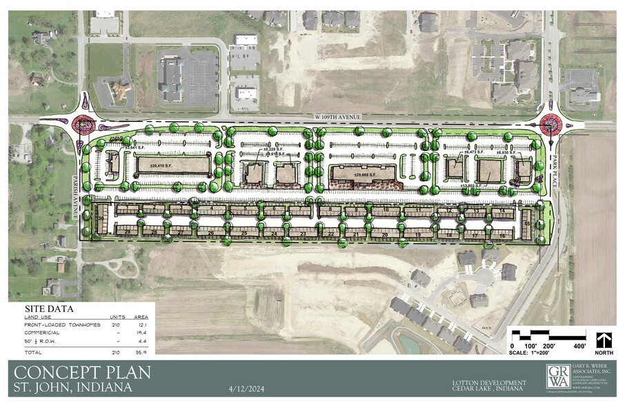 Route 231 & Parrish Avenue, Saint John, IN en venta - Plano del sitio - Imagen 3 de 3