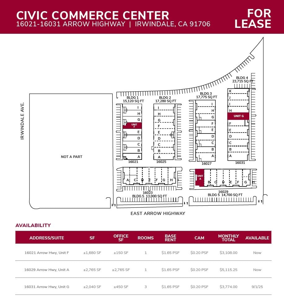 16021 Arrow Hwy, Irwindale, CA en alquiler Foto del interior- Imagen 1 de 1