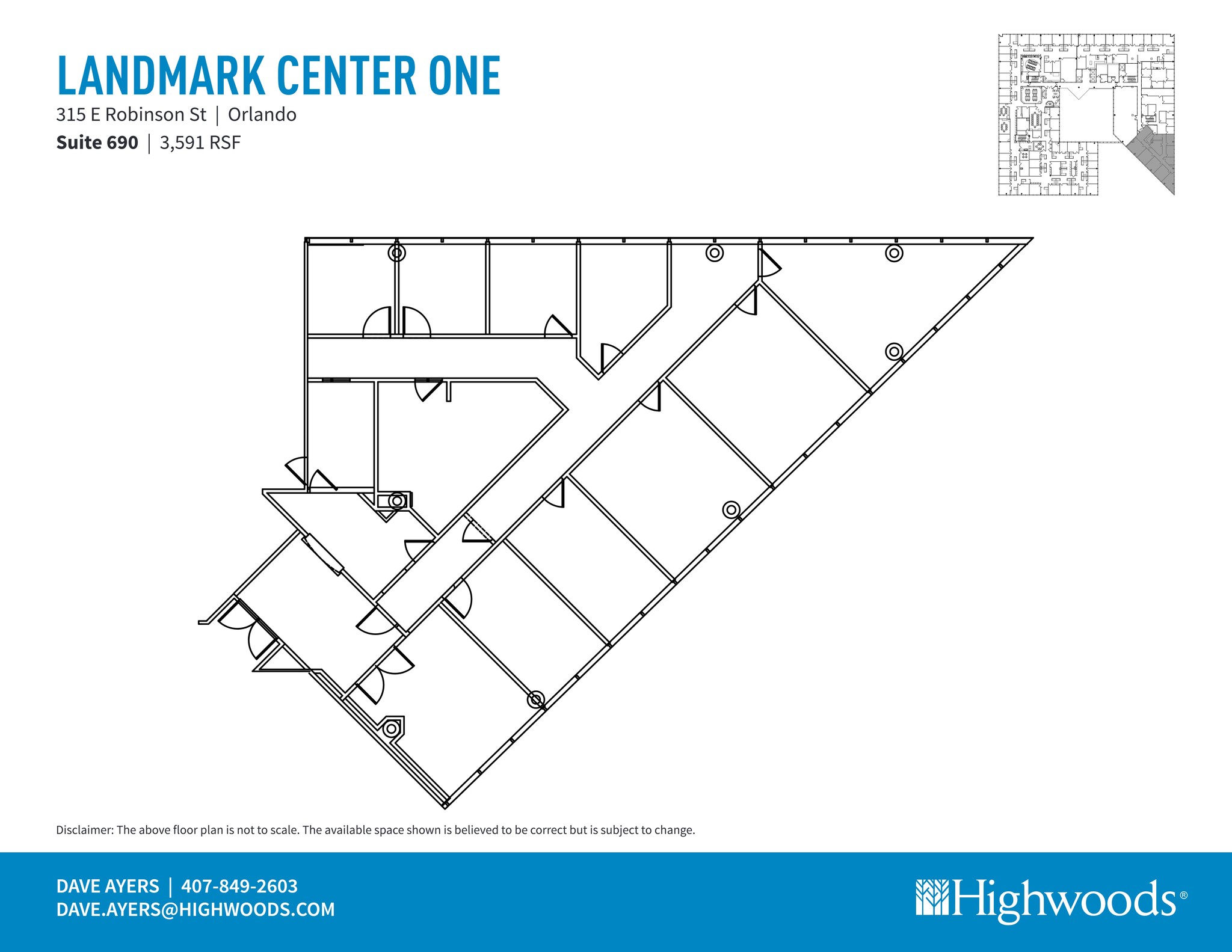 225 E Robinson St, Orlando, FL en alquiler Plano del sitio- Imagen 1 de 1