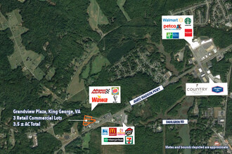 3 Retail Commercial Lots Grandview Plz, King George, VA - VISTA AÉREA  vista de mapa - Image1