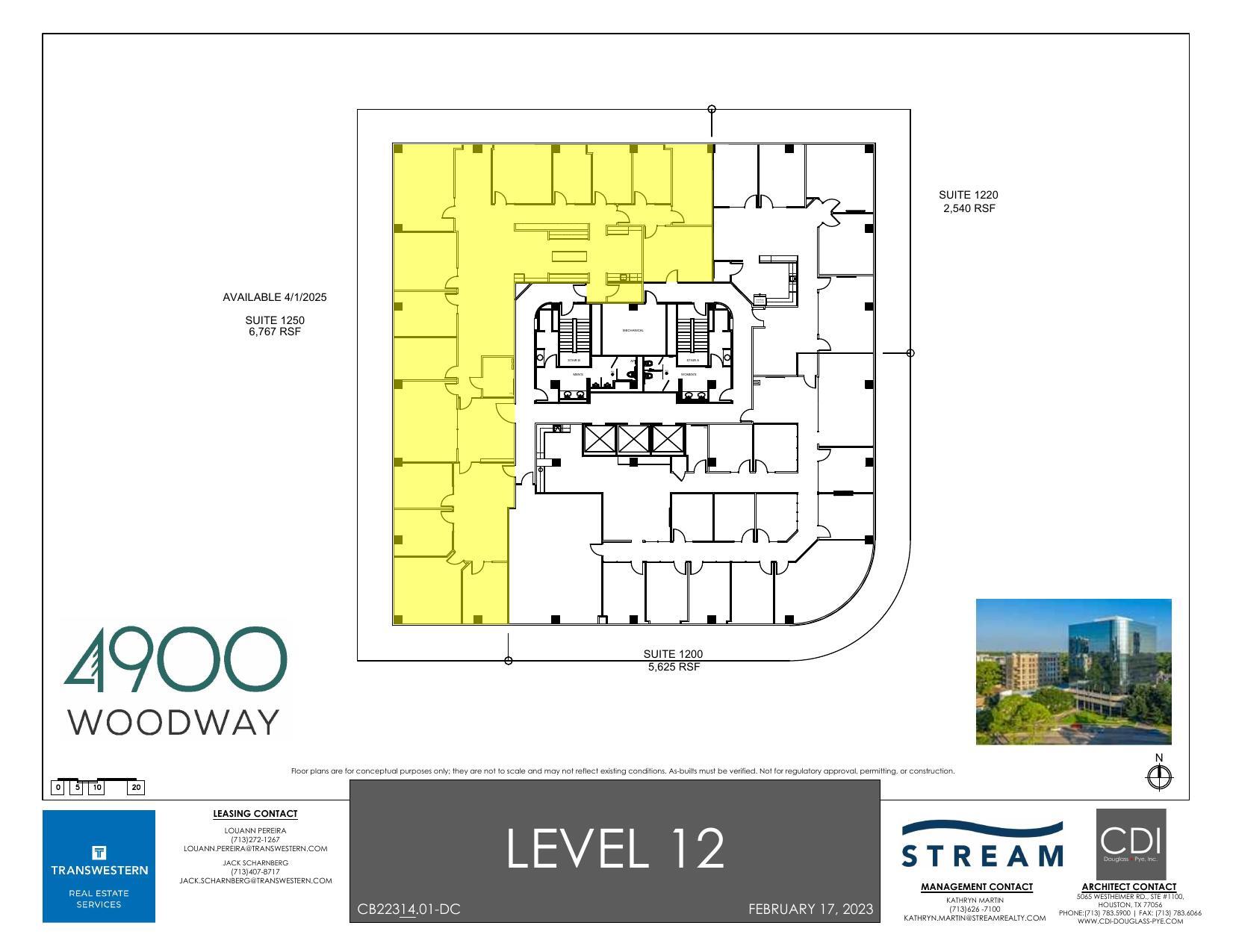 4900 Woodway Dr, Houston, TX en alquiler Plano de la planta- Imagen 1 de 1