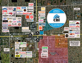 7841 Pines Blvd, Hollywood, FL - vista aérea  vista de mapa